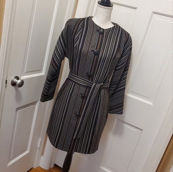 Anne Klein Wool Blend Belted outer coat size Medium - Picture 1 of 12